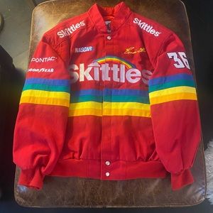 Vintage Skittles NASCAR jacket.